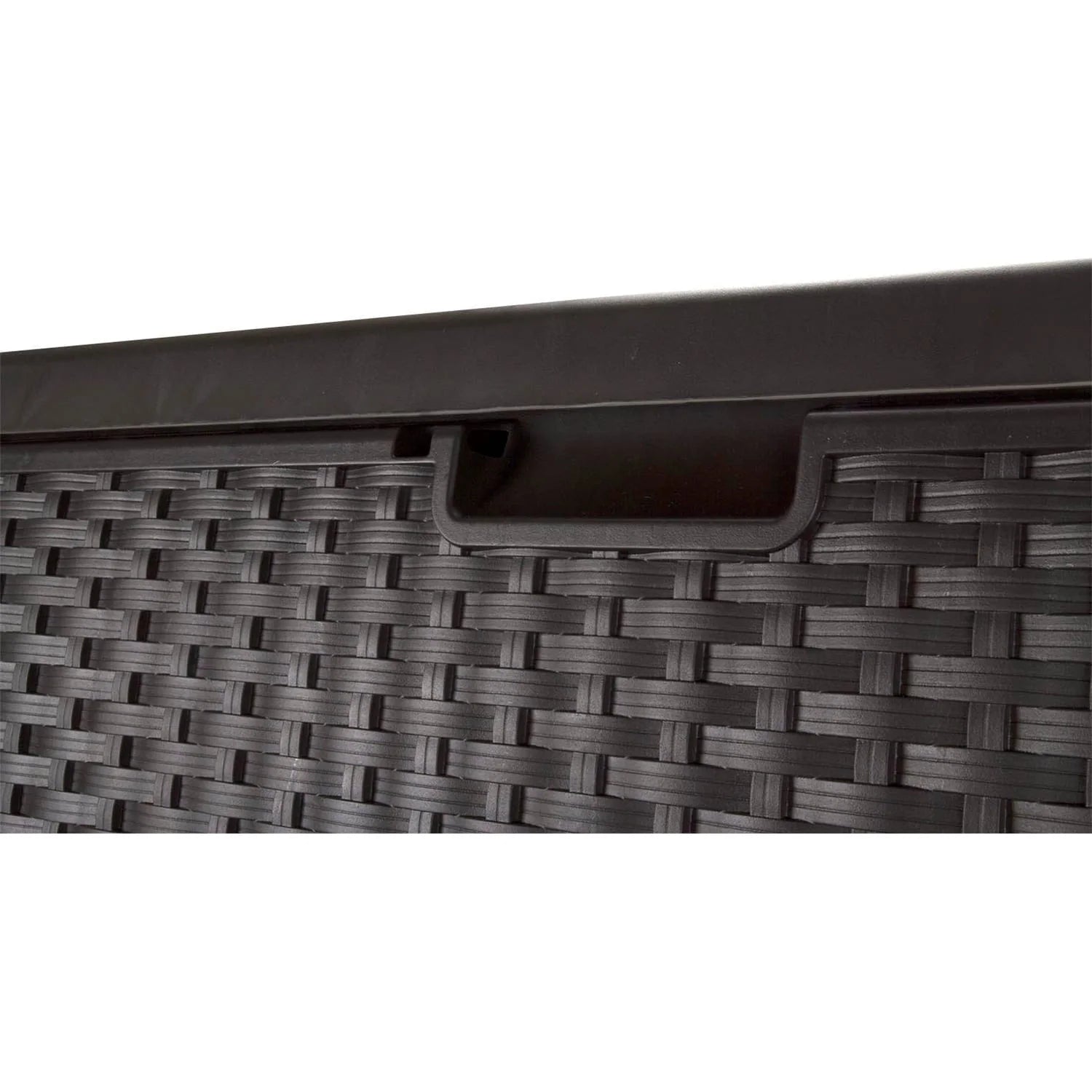 Suncast Resin 99-Gallon Deck Box - Mocha Brown - DBW9200- 52 in D x 27.5 in H x 27.6 in W