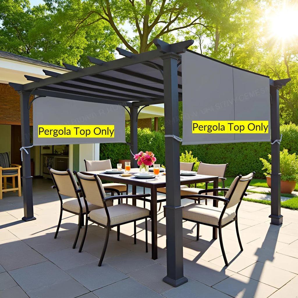 APEX GARDEN Replacement Pergola Canopy Top for 8' x 10' Pergola (Size: 194" x 88")