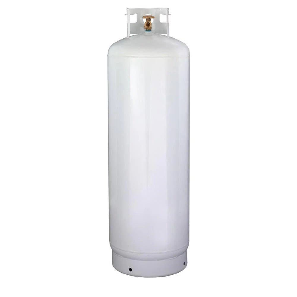 100 lb Refillable Steel Propane Tank Cylinder with Multi-Valve CGA510 Valve, DOT Approved LP Gas Cylinder