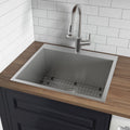 Ruvati RVU6010 25 x 22 x 12 in. Topmount Laundry Utility Sink Deep 16 Gauge Stainless Steel