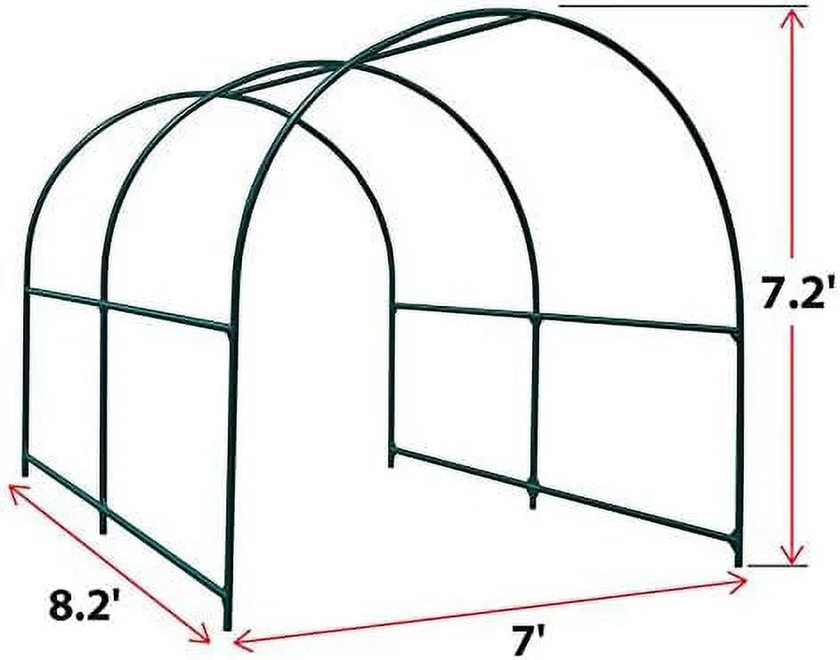 Steel Garden Arch Metal Garden Arch Multi-Size Climbing Plants Arch Arbor (6.5'x 7' x 7.2')