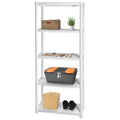 Juggernaut Storage 30"W x 14"D x 75.5"H 5-Shelf Garage Shelves, White