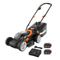 40V Cordless Lawn Mower - 14-Inch Battery Powered Mower with Intellicut, Mulching & Dual 20V Batteries