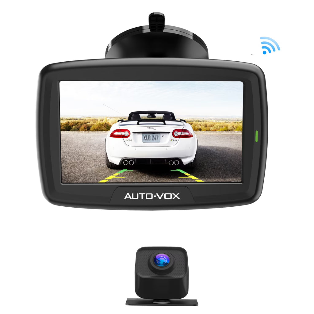 Auto-Vox Wireless Backup Digital Wireless Reverse Camera for Trailer, Black, 4.50 x 0.50 x 3.40 in