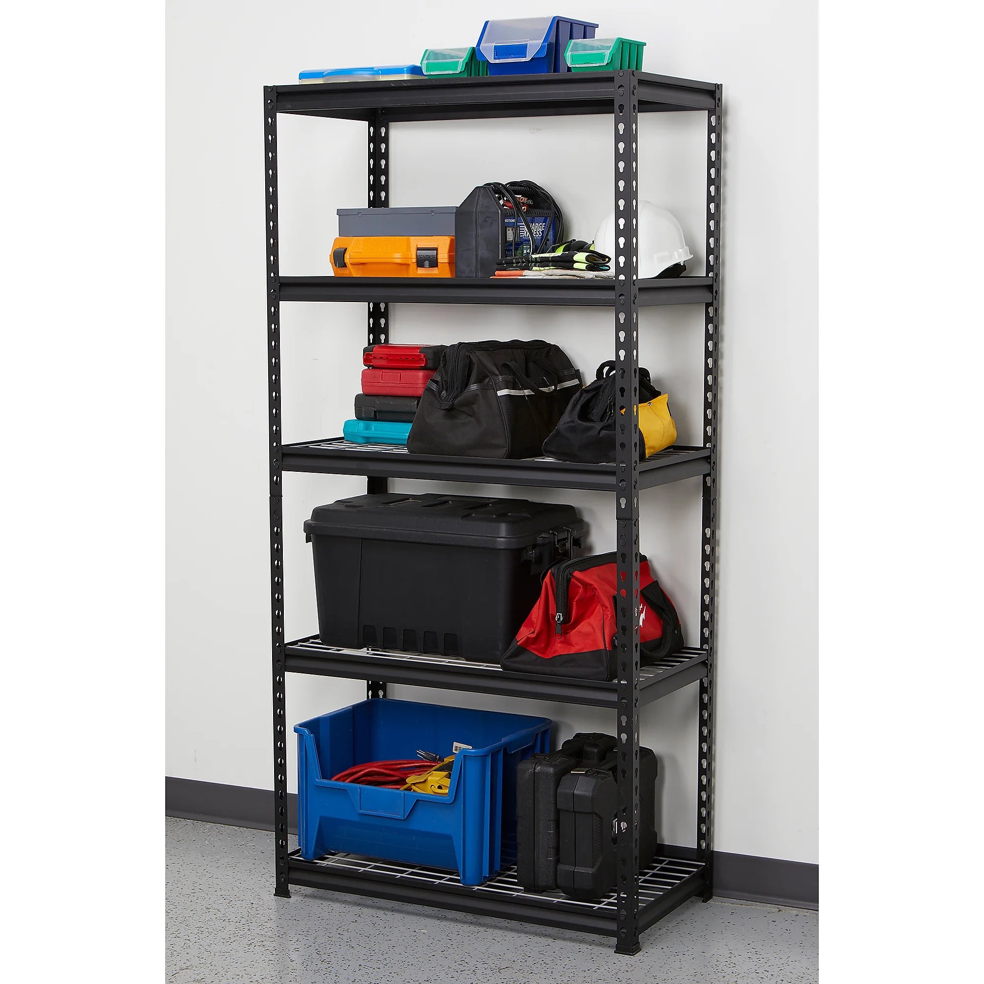 Strongway Heavy-Duty Wire Shelving Unit, 5 Shelves, 4000-Lb. Capacity, 36in.W x 18in.D x 72in.H