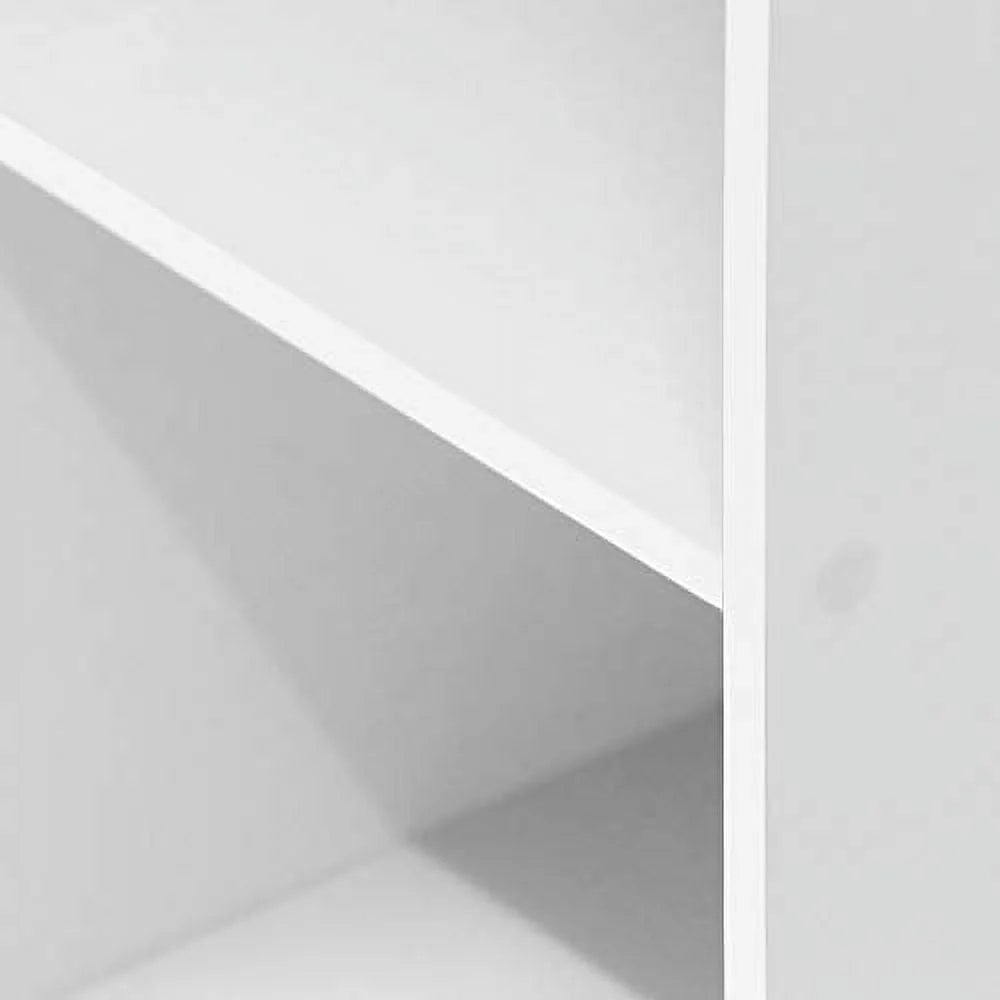 Furinno 11003WH 3 - Tier Open Shelf Bookcase, White Color - 12" W x 31.5" H x 9.3" D