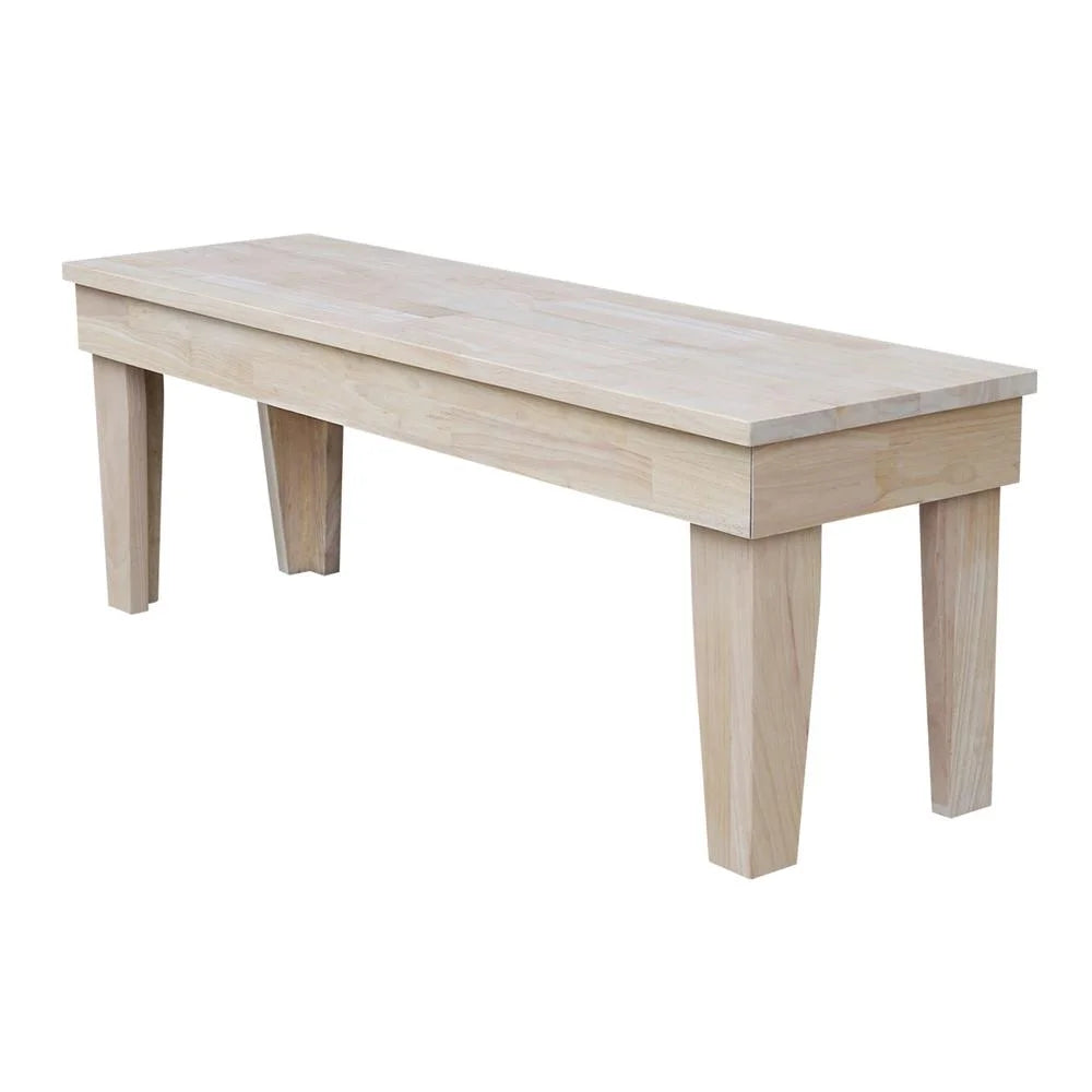 Double X-Back Bench With Arms and Shelf