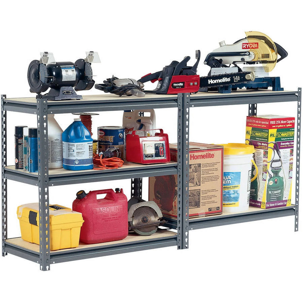 Edsal 36" W x 24" D x 72" H Steel Commercial Shleving Unit, 1250-pound Capacity