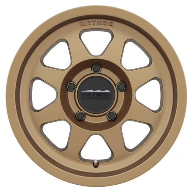 17 x 7.5 in. Plus 30 mm Offset 5 x 108 63.4 mm MR701 CB Method Bronze Wheel