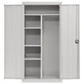 Elite Series Adjustable-Shelf Steel Combination Cabinet, 36"W x 24"D x 72"H, Dove Gray