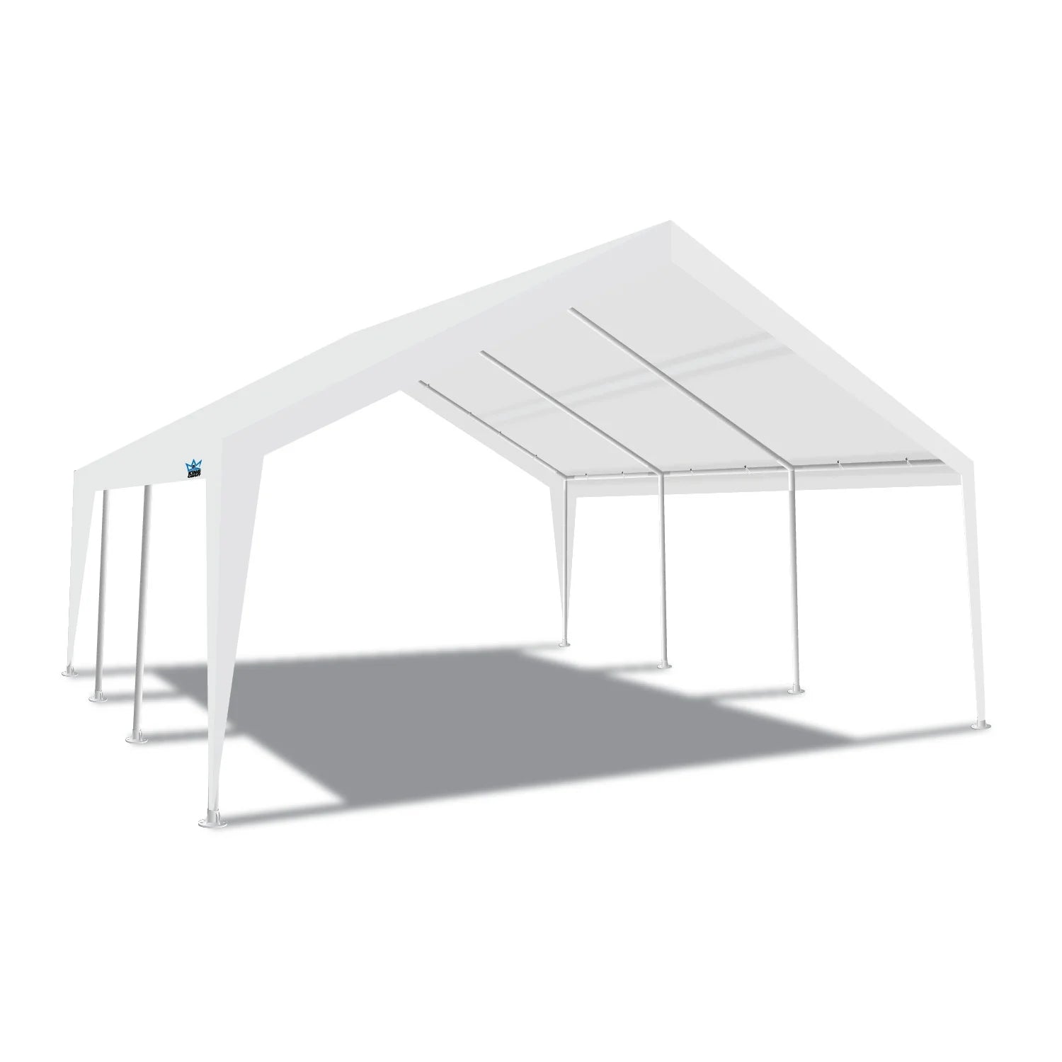 King Canopy Expandable Canopy 12' x 20' / 20' x 20', Steel Frame, 8-Leg, White