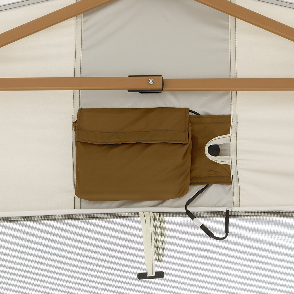 12' x 10' Glamping Hexagon Lighted Canopy