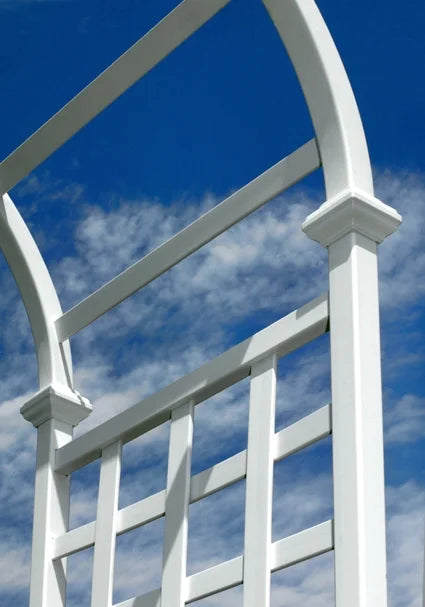 Vita 39 in L x 23 in W x 81 in H Athens Vinyl Arbor, White, VA68111