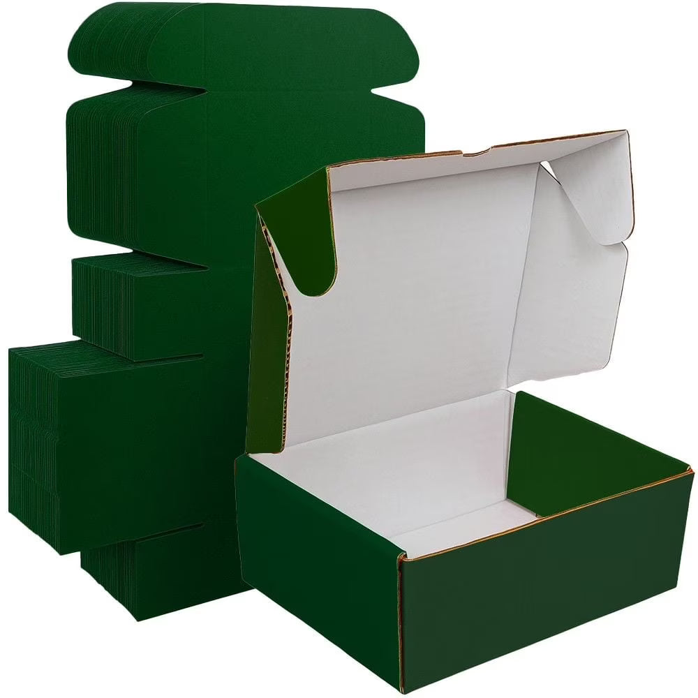 Ucanpack Heavy Duty Boxes For Moving Deluxe Mailer Box Medium, Green, 12 x 6 x 3?" - 50 Pcs