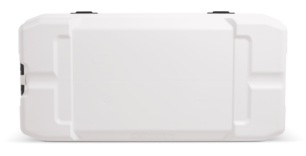 Igloo Marine Ultra 100 Qt Cooler, White & Moonscape Hard Side Ice Chest with UV Protection, Fish Ruler & Drain Plug