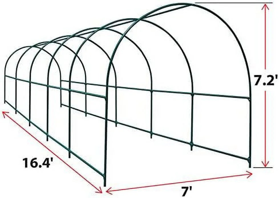 Steel Garden Arch Metal Garden Arch Multi-Size Climbing Plants Arch Arbor (6.5'x 7' x 7.2')