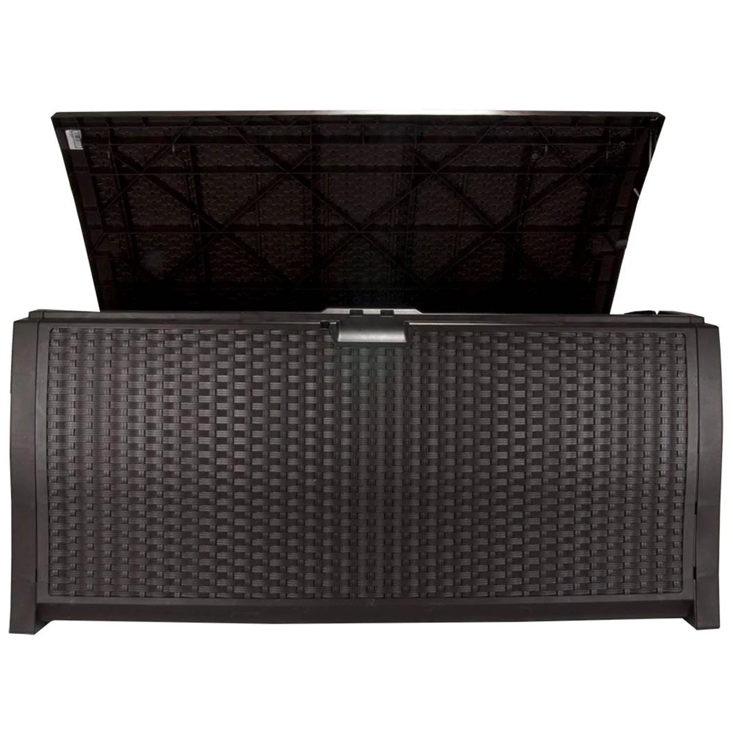 Suncast Resin 99-Gallon Deck Box - Mocha Brown - DBW9200- 52 in D x 27.5 in H x 27.6 in W