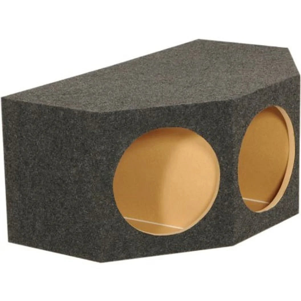 QPower BASS12 3 Hole 12" Sealed Car Subwoofer Enclosure Box | 35 x 20.25 x 15