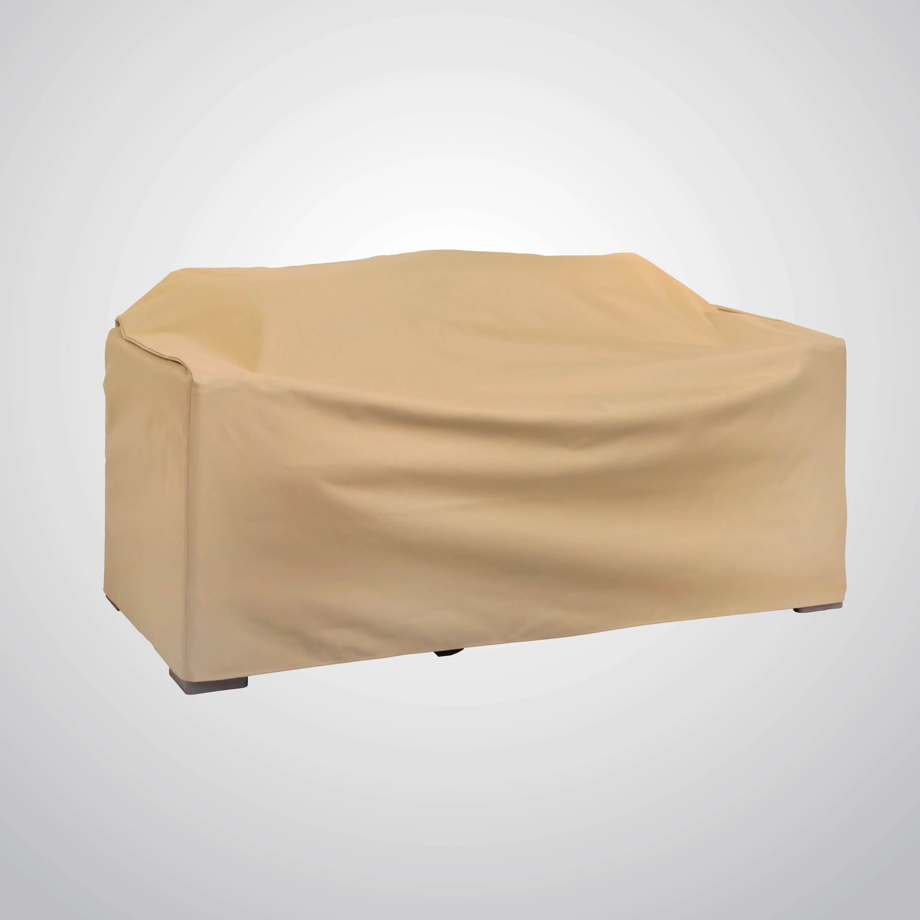 Modern Leisure Basics Patio Loveseat Cover, 2-Pack, 55"L X 33"W X 38"H, Khaki